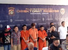 Tiga Perampok Minimarket Kecamatan Pemulutan Ogan Ilir Dibekuk Tim Ditreskrimum Polda Sumsel