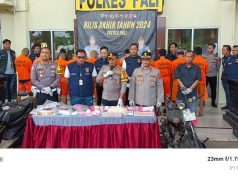 Rilis Capaian Polres PALI Tahun 2024 Dalam Memberantas Peredaran Narkoba