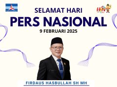 HPN 2025, Firdaus Hasbullah: Pers adalah Pilar Demokrasi