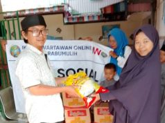 Giat Baksos IWO Prabumulih Sesi Dua di Panti Asuhan Aziziah