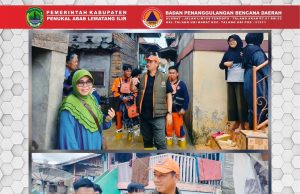 Meninjau Lokasi Banjir Talang Pipa, BPBD PALI Himbau Warga Selalu Waspada