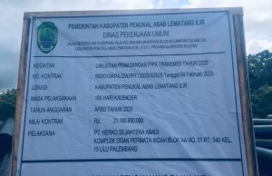 Proyek Lanjutan Pemasangan Pipa Transmisi PDAM Rp 21 Miliar Menuai Kritik