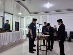 Meningkatkan Kinerja Wabup PALI Lantik Enam Pejabat Administrator