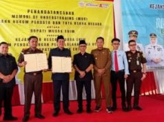 Penanda Tangani Pakta Integritas Anti Korupsi Di Lakukan Oleh 246 Kepala Desa Di Kabupaten Muara Enim