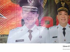 Kesalahan Fatal di Spanduk Pajak Samsat PALI : Nama Pimpinan Daerah Tertulis Salah