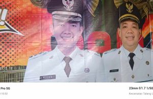 Kesalahan Fatal di Spanduk Pajak Samsat PALI : Nama Pimpinan Daerah Tertulis Salah