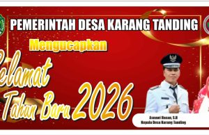 Asnawi Hasan, S.H Kepala Desa Karang Tanding Selamat Tahun Baru 2026