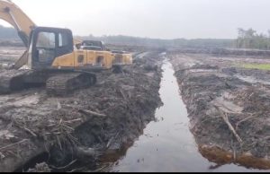 Dukung Swasembada Pangan Nasional Cetak Sawah di Lubuk Tampui, PALI, Berjalan 60%