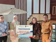 Walikota Prabumulih, Hadiri dan Serahkan Langusung Bantuan CSR dari BSB Untuk Pedagang Pasar PTM