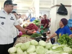 Bersama Dinas Ketahanan Pangan dan Peternakan Provinsi Sumatera Selatan Pemkot Prabumulih bergerak cepat sidak Pasar Tradisional Modern (PTM) 2,