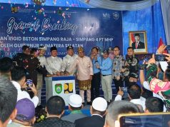 Groundbreaking Perbaikan Jalan Simpang Raja-Simpang 4 PT MHP, Bupati PALI: Ini Bagian dari 13 Program Unggulan”