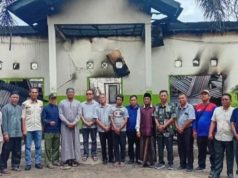 Wali Kota Prabumulih H.Arlan Didampingi Camat Rambang Kapak Tengah Satria Karsa Tinjau Tempat Kejadian Kebakaran